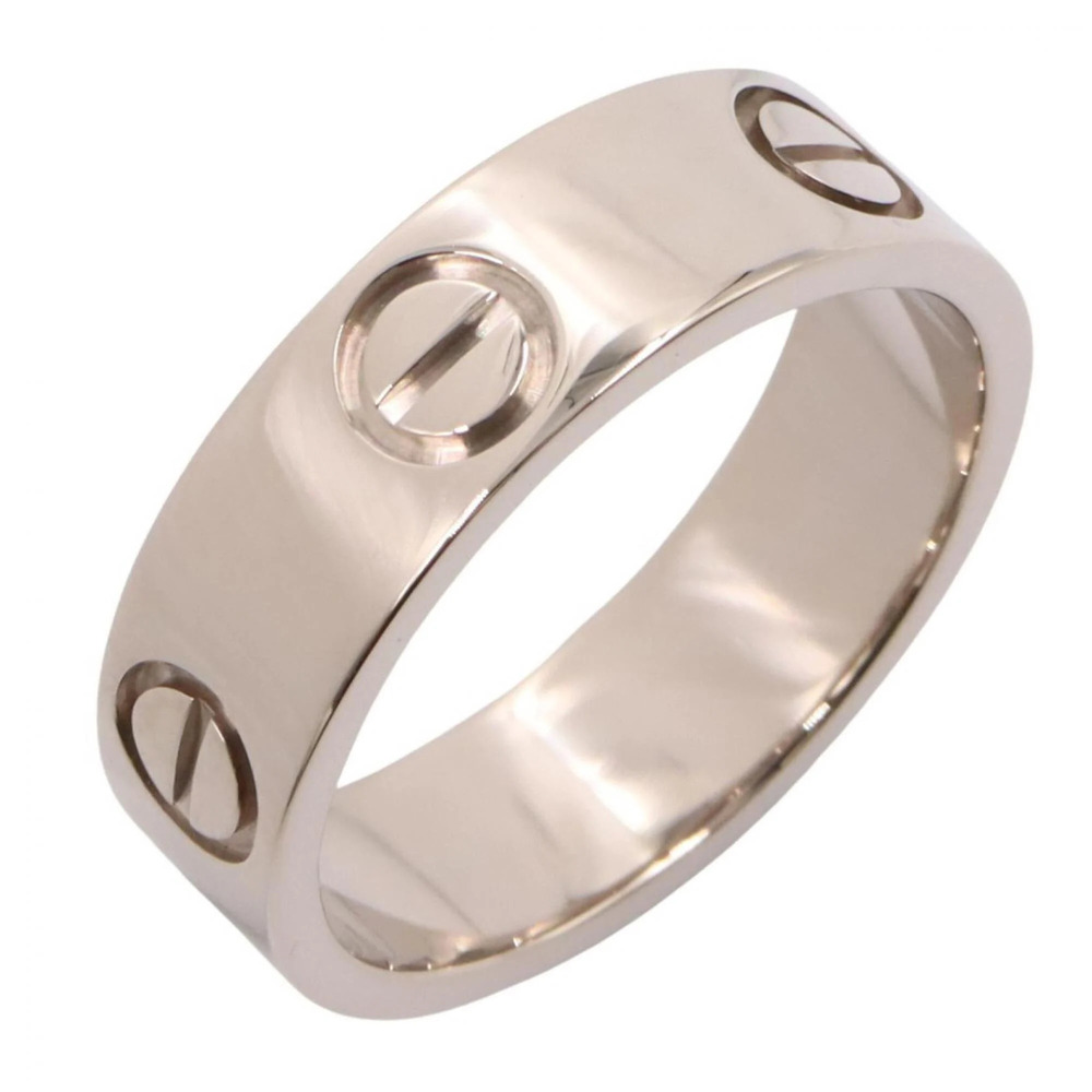CARTIER 18k Silver Love Ring